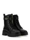 Michael Michael Kors Black Cow Leather Boots In Black