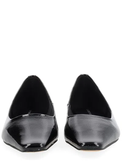 Michael Michael Kors Black Cow Leather Flats
