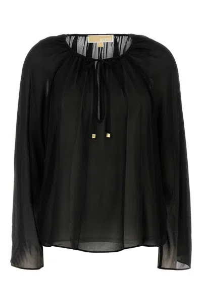 Michael Michael Kors Black Georgette Blouse