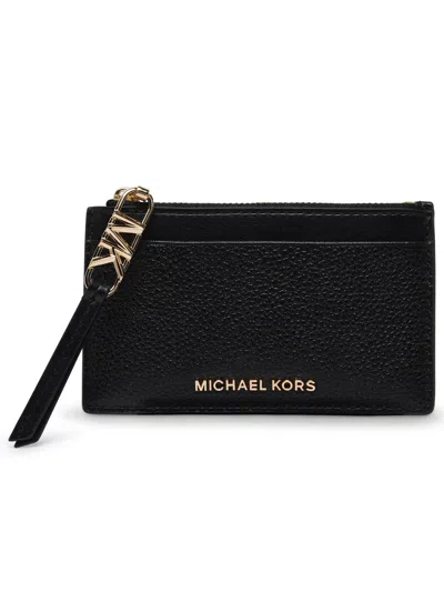 Michael Michael Kors Black Lear 'empire' Wallet