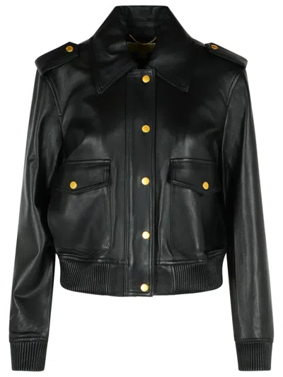 MICHAEL MICHAEL KORS MICHAEL MICHAEL KORS BLACK LEATHER JACKET