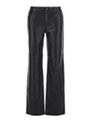 Michael Michael Kors Michael By Michael Kors Leather Pants In Black