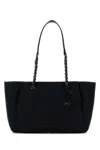 Michael Michael Kors Black Nylon Large Georgia Shopping Bag