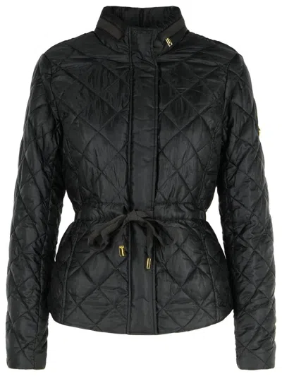 Michael Michael Kors Black Polyester Down Jacket In Multi