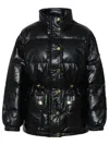 Michael Michael Kors Michael Kors Black Polyurethane Jacket