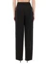 Michael Michael Kors Black Recycled Polyester Trousers In Black