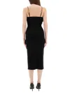 Michael Michael Kors Black Recycled Viscose Dresses In Black