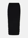 Michael Michael Kors Black Viscose Blend Skirt In Black