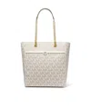 Michael Michael Kors Blaire Monogram Tote In White