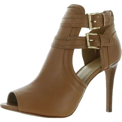 Michael Michael Kors Blaze Womens Open Toe Booties In Brown