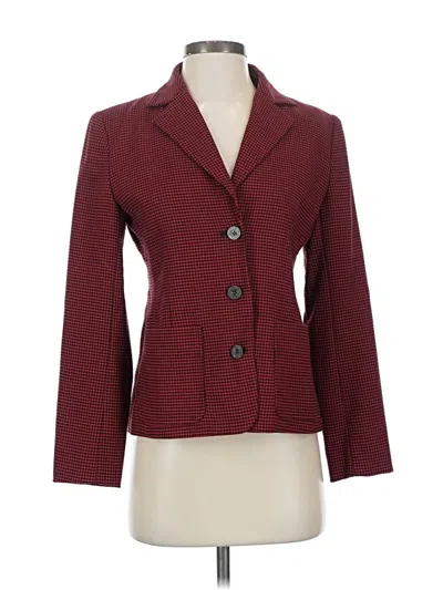 Pre-owned Michael Michael Kors Blazer Jacket In Burgundy