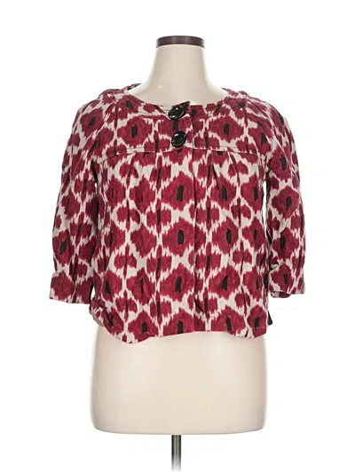 Pre-owned Michael Michael Kors Blazer Jacket In Burgundy