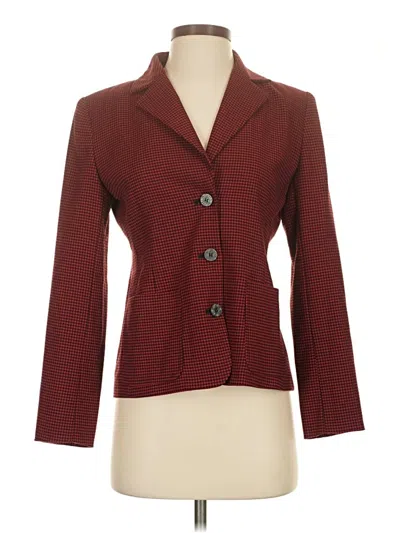 Pre-owned Michael Michael Kors Blazer Jacket In Burgundy
