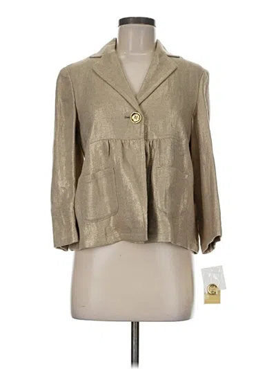 Pre-owned Michael Michael Kors Blazer Jacket In Gold