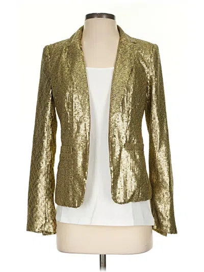 Pre-owned Michael Michael Kors Blazer Jacket In Gold