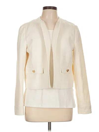 Pre-owned Michael Michael Kors Blazer Jacket In Ivory