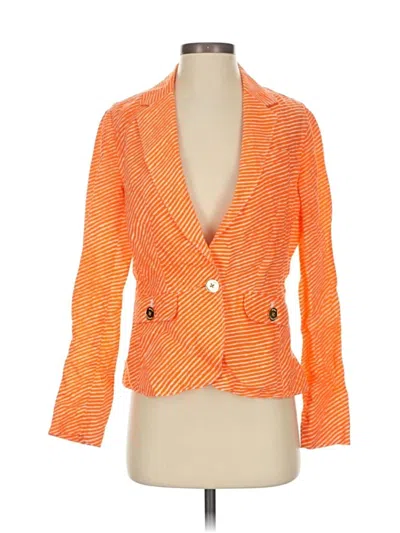 Pre-owned Michael Michael Kors Blazer Jacket In Orange