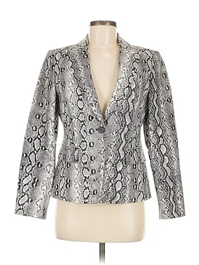 Pre-owned Michael Michael Kors Blazer Jacket In Silver