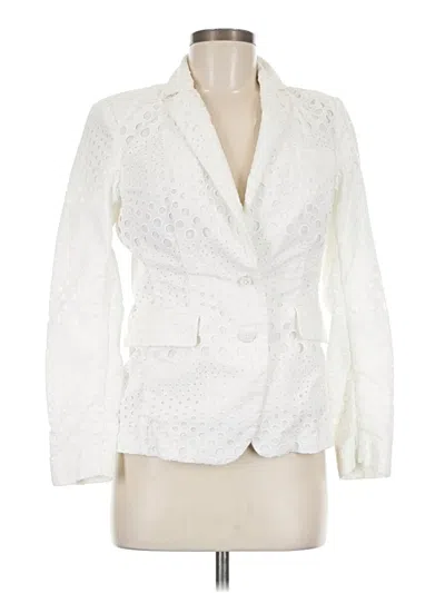 Pre-owned Michael Michael Kors Blazer Jacket In White