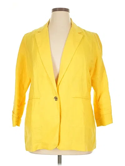 Pre-owned Michael Michael Kors Blazer Jacket In Yellow
