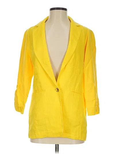 Pre-owned Michael Michael Kors Blazer Jacket In Yellow