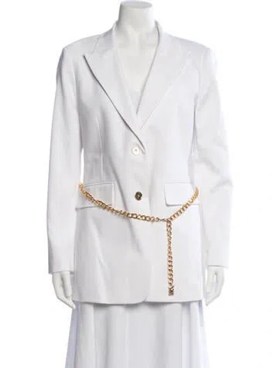 Pre-owned Michael Michael Kors Blazer In White