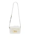 Michael Michael Kors Medium Bag With Removable Chain Handle And Studded Front Panel In White