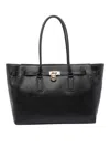 Michael Michael Kors Large Hamilton Tote Bag In Black