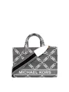 Michael Michael Kors Small Gigi Cotton Tote Bag In Black