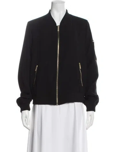 Pre-owned Michael Michael Kors Bomber Jacket In Black