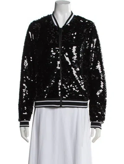 Pre-owned Michael Michael Kors Bomber Jacket In Black