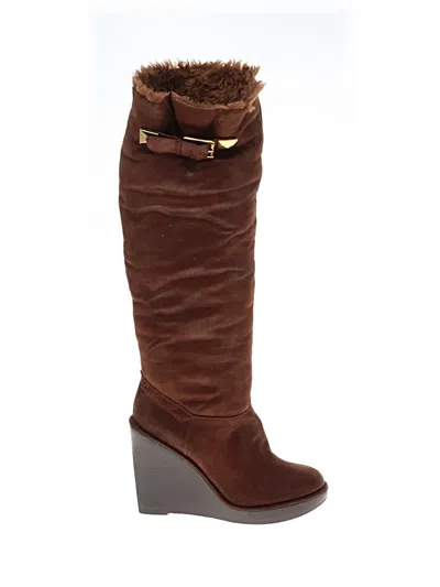Pre-owned Michael Michael Kors Boots In Brown