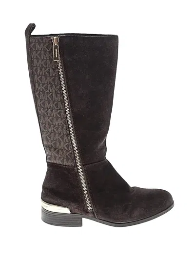 Pre-owned Michael Michael Kors Kids' Boots In Brown
