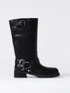 Michael Michael Kors 40f4cbfb7l Womens Buckle Leather Mid-calf Boots In Schwarz