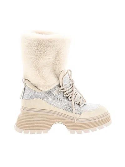Pre-owned Michael Michael Kors Boots In White