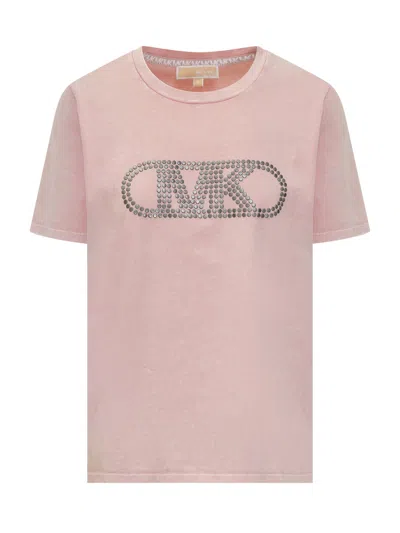 Michael Michael Kors Borchie Empire Mini T-shirt In Pink
