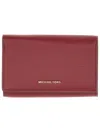 Michael Michael Kors Bordeaux Cow Leather Wallets In Burgundy