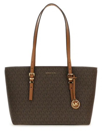 Michael Michael Kors Borsa A Spalla Tote Quinn In Brown