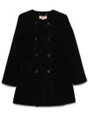 Michael Michael Kors Coat  Woman Color Black In Black