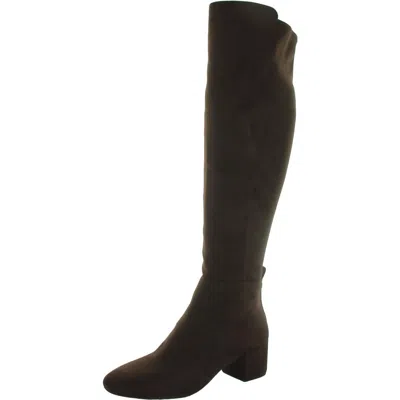 Michael Michael Kors Braden Womens Faux Suede Zip Up Over-the-knee Boots In Brown