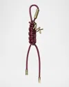 Michael Michael Kors Braided Bag Charm In Mulberry