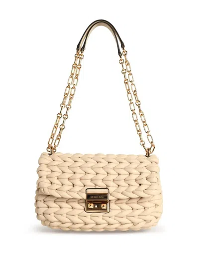 Michael Michael Kors Braided Chain-strap Shoulder Bag In Neutral