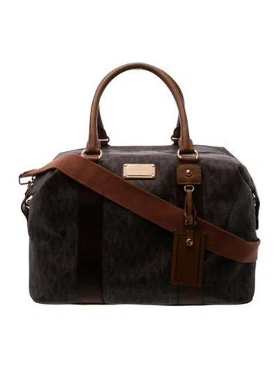 Pre-owned Michael Michael Kors Briefcase In Brown