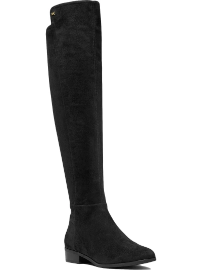 Michael Michael Kors Bromley Womens Faux Suede Pull-on Over-the-knee Boots In Black