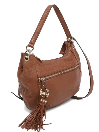Pre-owned Michael Michael Kors Tassel-detail Crossbody Bag In Brown