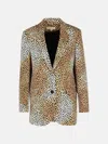 Michael Michael Kors Brown Polyester Blazer In Brown