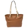 MICHAEL MICHAEL KORS MICHAEL MICHAEL KORS BROWN/BEIGE LEATHER BEDFORD TOTE
