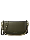 Michael Michael Kors Bryant Chain Pouch In Green