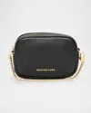 Michael Michael Kors Bryant Leather Bag Charm In Black