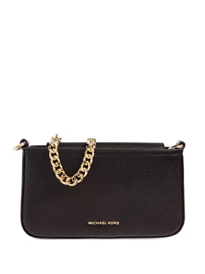 Michael Michael Kors Bryant Leather Crossbody Bag In Black